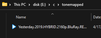 Output folder