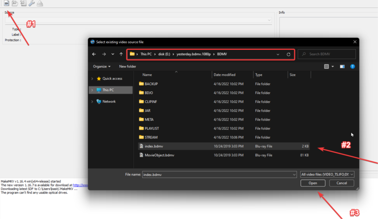 Select source
